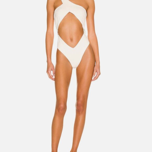 WeWoreWhat Asymmetric One-Piece - NWOT - Picture 2 of 9